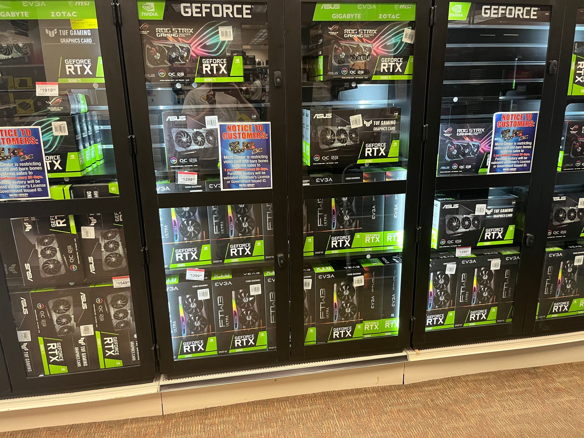 Micro Center has RTX cards fully stocked!