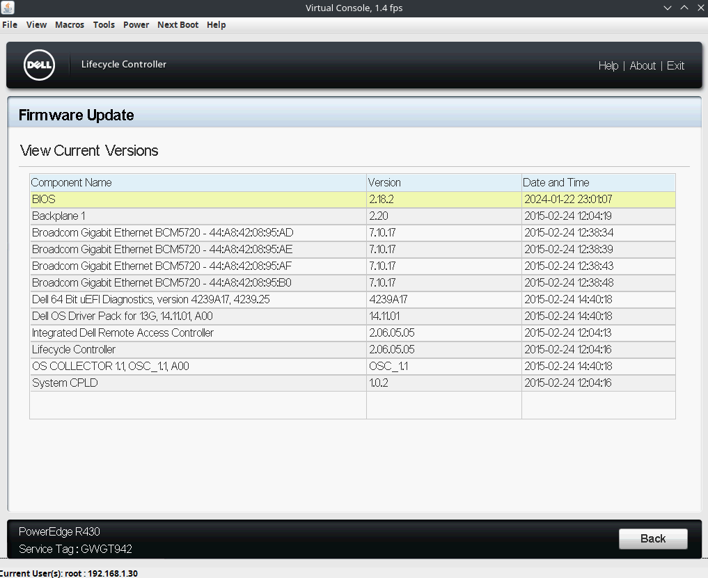 This screenshot was taken after I figured out how to update the BIOS