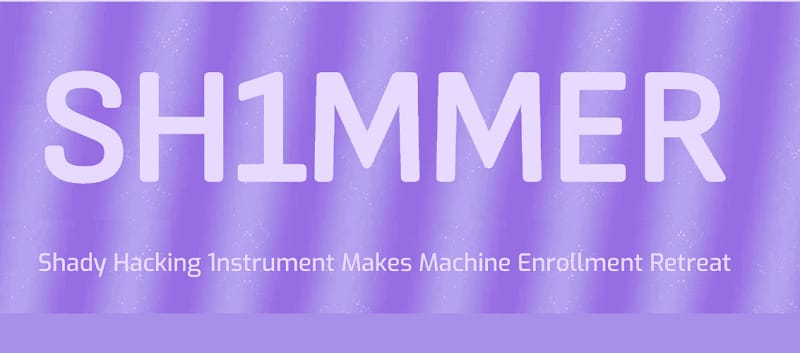 Screenshot from the SH1MMER home page