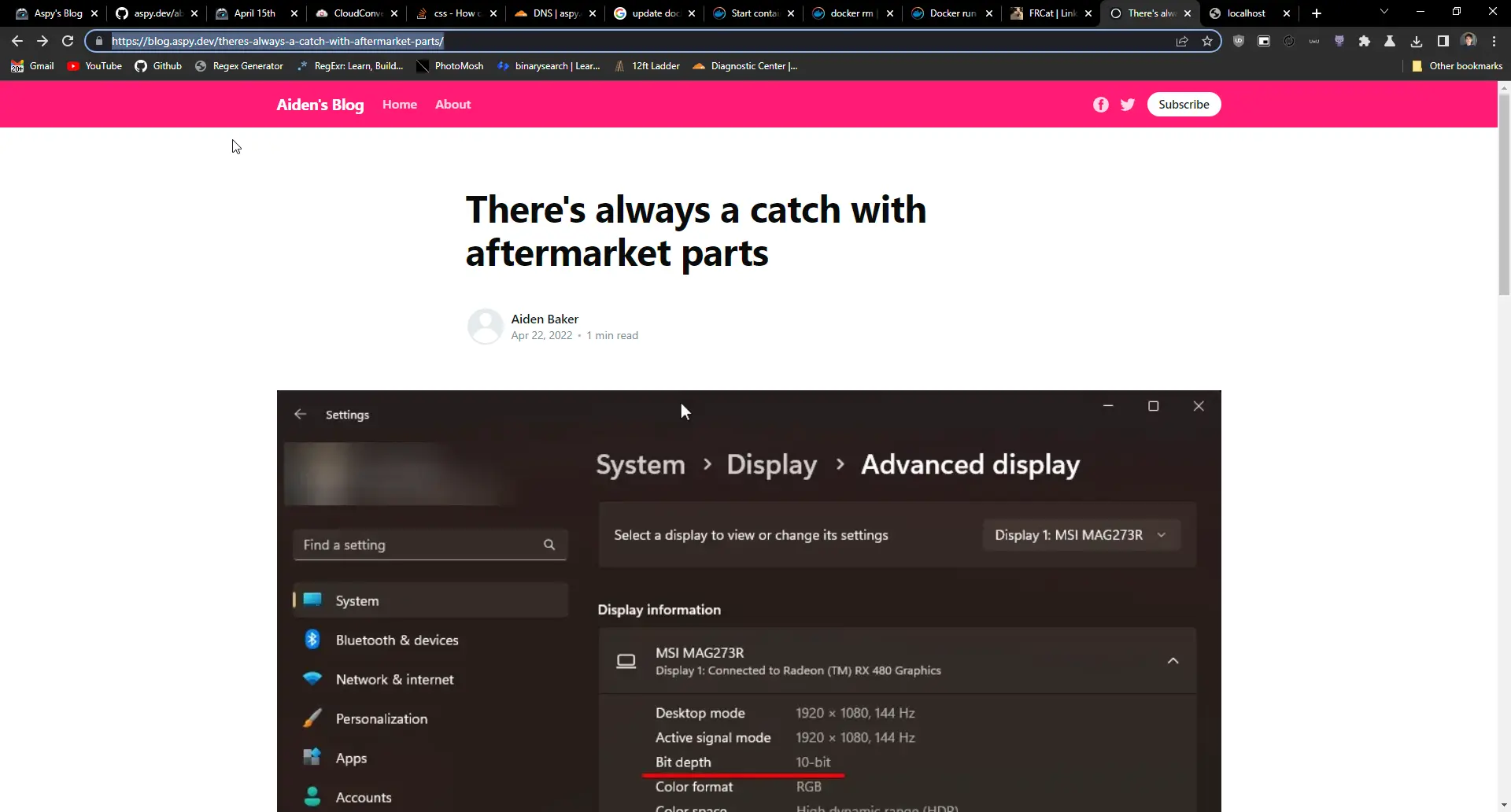 The ghost version of this blog that could have been